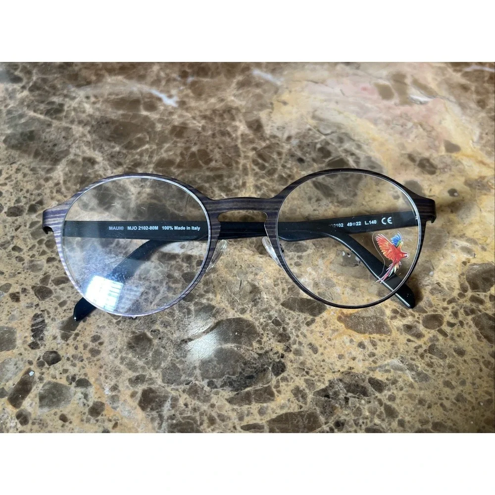 Maui Jim MJO 2102-80M Eyeglasses Glasses Matte Wood Grain 49-22-140